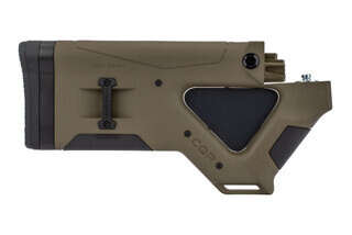 The Hera Arms CQR featureless stock for ak-47 is made out of an OD Green polymer